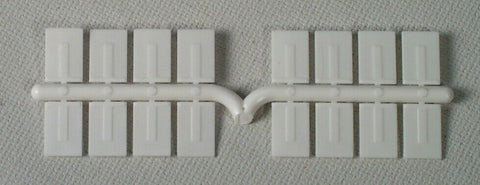 #50005 - Mud Flaps - Plastic-White (Pkg. 16)