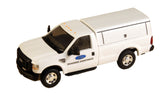 RPT-537-5251.59  Utility Caps Utility Pickup Box Cap, Non-operating side-opening doors on rear. 2-pieces per package, painted white with black trim and shaded windows. Includes (4) low-rise ladder racks