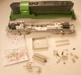 complete chassis shown with add-on body
