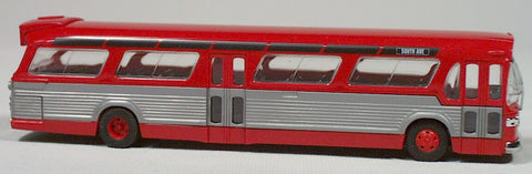BU-44501 Bush- American fish bowl bus  (red) HO 1:87 scale