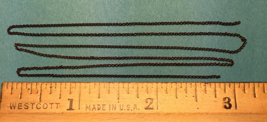 #29220 - Miniature Chain - Black 27 Links Per Inch (12")
