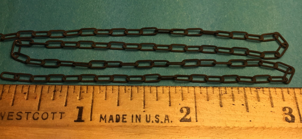 #29273 - Miniature Chain - Black 6 Links Per Inch  (12")