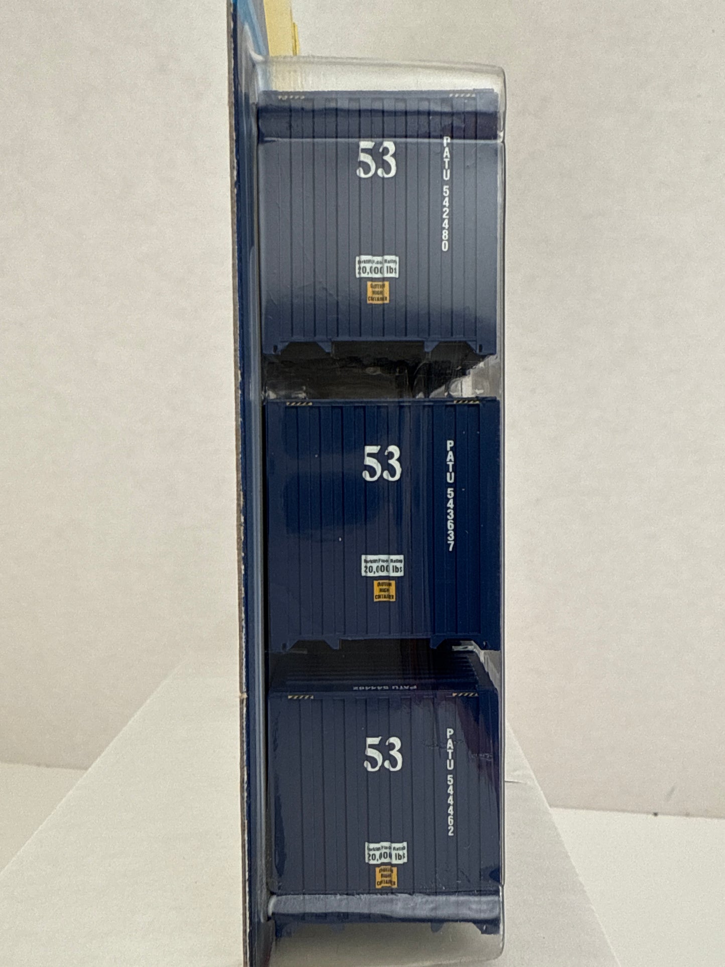ATH 28987 Athearn Pacer 53’ Jindo Container 3 pack Intermodal