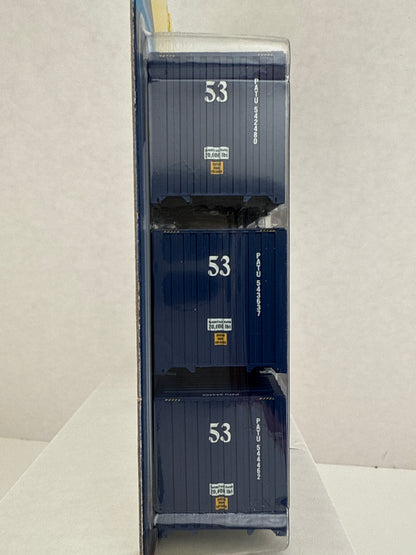 ATH 28987 Athearn Pacer 53’ Jindo Container 3 pack Intermodal