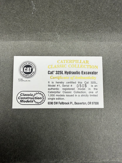 Classic Construction Models Caterpillar CAT 325L Excavator Limited Edition
