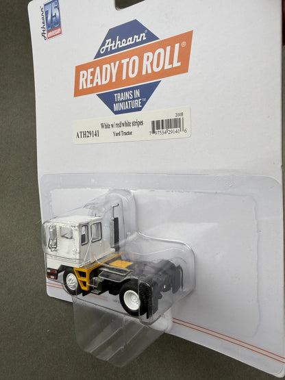 Athearn 29141 HO RTR White w/ Red/White Stripes Yard Tractor