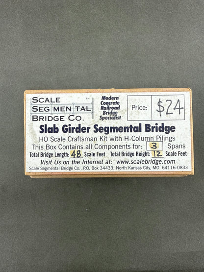 SSB Slab Girder Segmental Bridge HO Scale