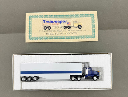 Trainscapes Limited Edition Truck #3 45' Axle Wood Chip Trailer, 3 Axle Kw Tractor w/ Air Roll 1 out of 50