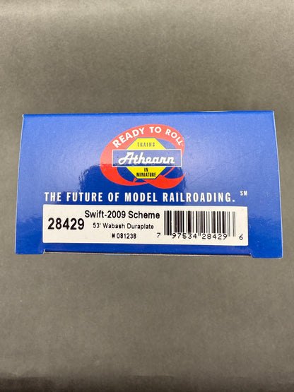 Athearn 28429 RTR #081238 53' Wabash Duraplate, Swift