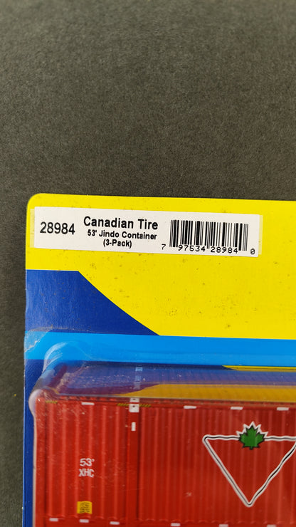 ATH 28984 Canadian Tire 53' Jindo Container (3-pack)
