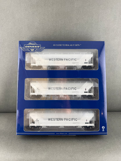 ATH ATHG15477 HO 11990 11998 12000 4600 Covered Hopper 3 Pack Western Pacific