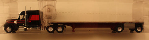 #T-SPT-3265  Freightliner Coranado mid roof w/ flat bed trl - wht/graphics