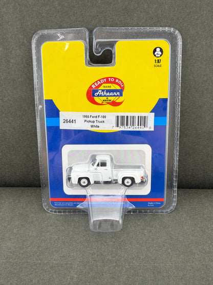 Athearn 26441 HO Scale White 1955 Ford F-100 Pickup Truck
