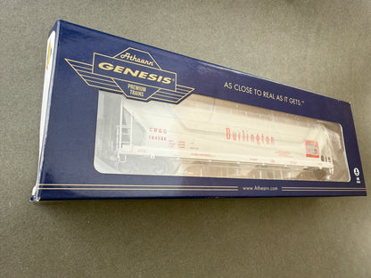 ATH G 15804 HO CBQ 184586 4600 Covered Hopper Chicago Burlington and Quincy