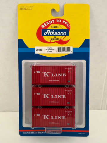 28822 K-Line 20' Container (3-pack)
Intermodal