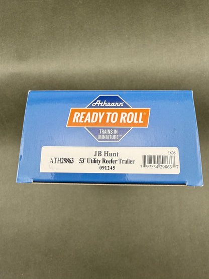 ATH 29863 HO Scale 091245 53' Utility Reefer Trailer JB Hunt