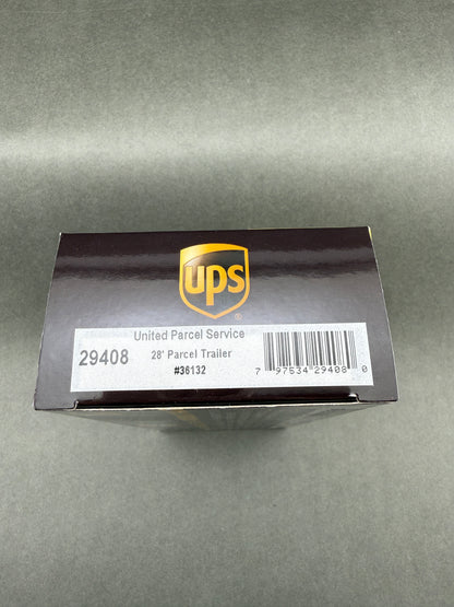 Athearn 29408 HO Scale #36132 28' Parcel Trailer, UPS