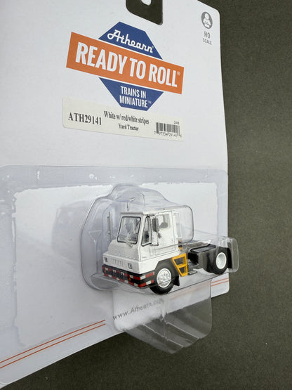 Athearn 29141 HO RTR White w/ Red/White Stripes Yard Tractor