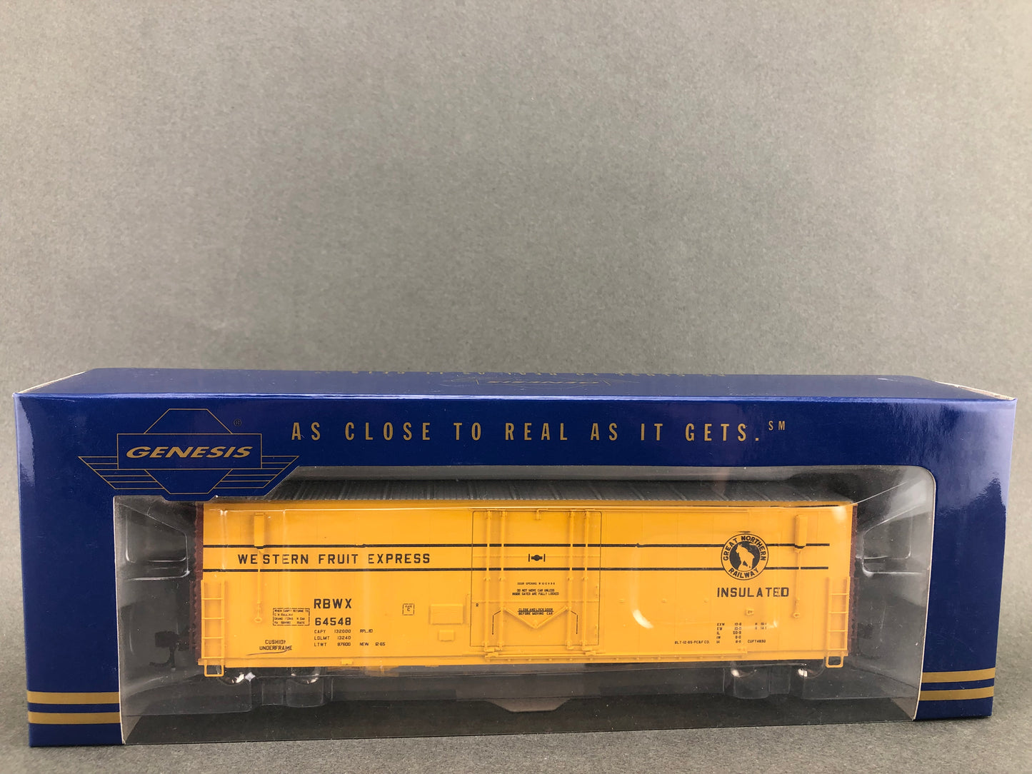 G69014 Western Fruit express  50' PC&F Box Car 10' plug door welded box car