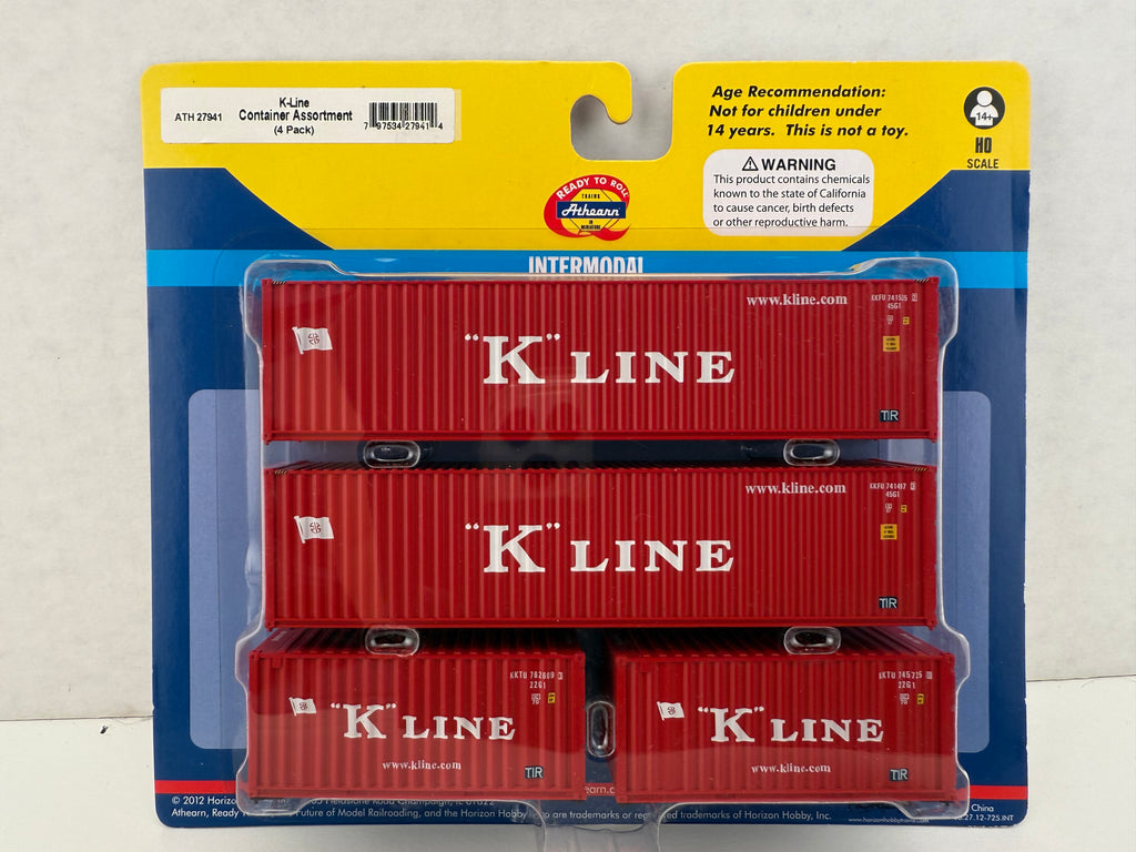 27941 K-Line Container Assortment (4-pack)
Intermodal