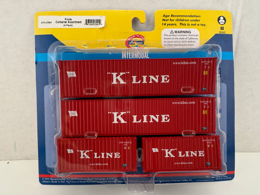 ATH 27941 K-Line Container Assortment (4-pack)Intermodal