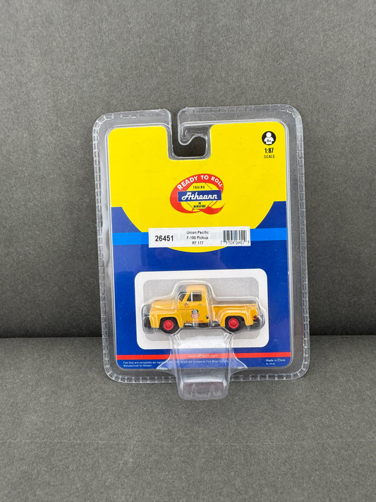 Athearn 26451 HO Scale Tan Union Pacific Ford F-100 Pickup Truck