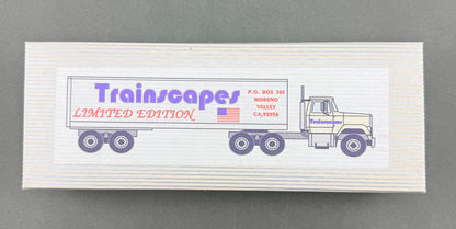 Trainscapes Limited Edition Truck #3 45' Axle Wood Chip Trailer, 3 Axle Kw Tractor w/ Air Roll 1 out of 50