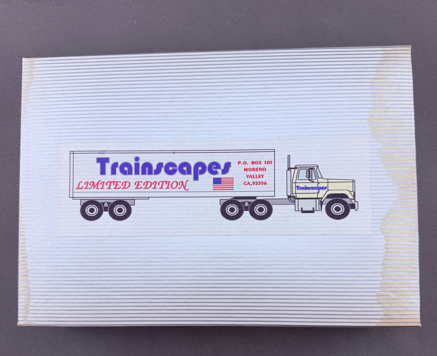 Trainscapes Limited Edition Pacific Supply Freightliner Semi w/2 Trailers Loads