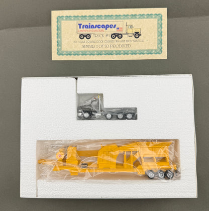 Trainscapes Limited Edition Truck #5 60' 3 Axle Portable Rock Crusher w/4 Axle Mack Tractor 1 out of 50