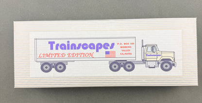 Trainscapes Limited Edition Truck #3 45' Axle Wood Chip Trailer, 3 Axle Kw Tractor w/ Air Roll 2 out of 50