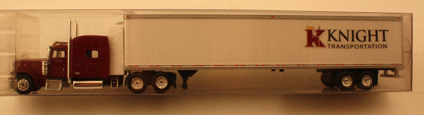 T 7011 Peterbuilt 389 with 70 " Sleeper with 53 ft Dry Van and  trl   Knight Transportation