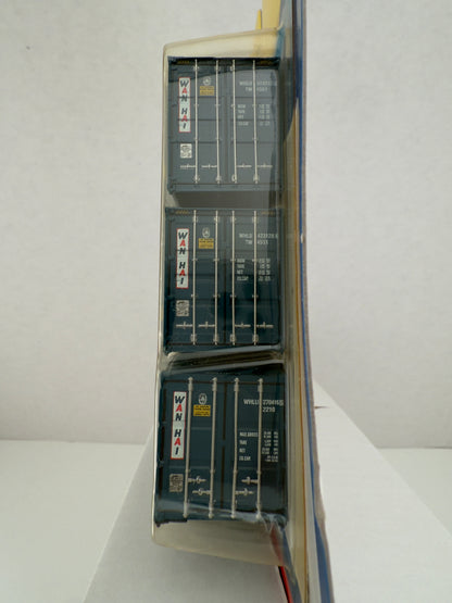 ATH 27880 Wan Hai 40' and  20' Container Assortment 4 pack Intermodal
