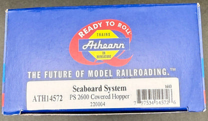 ATH 14572 HO RTR  220004 ACF 270 2 Bay Covered Hopper Seaboard System