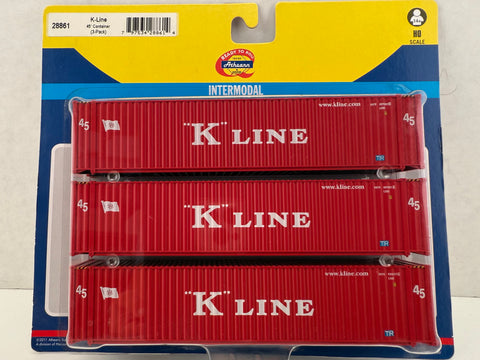 28861 K-Line 45' Container (3-pack)
Intermodal