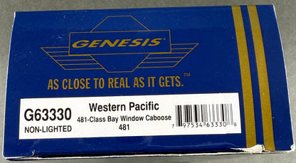 ATH G6330 HO 481 Class Bay Window Caboose Western Pacific