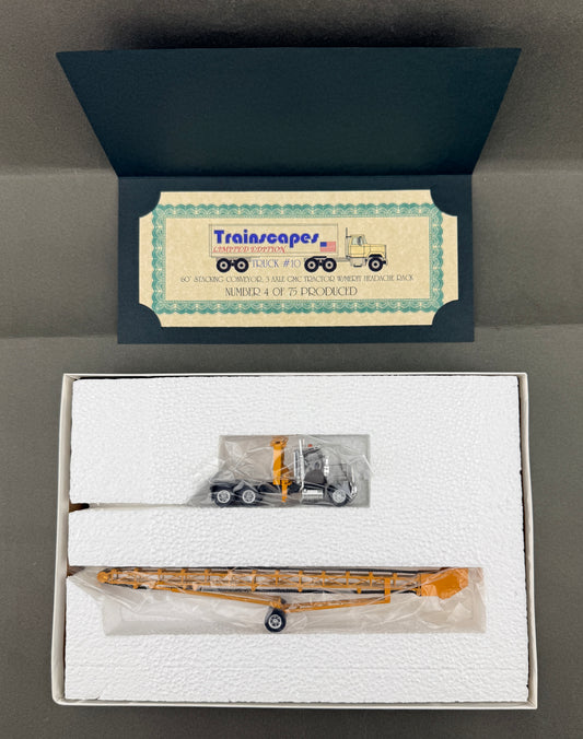 Trainscapes Limited Edition Truck #8 Lefebvre & Sons 108' Concrete I-Beam Hauler with Escort 1 out of 75