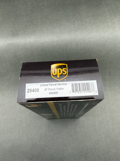 Athearn 29406 HO Scale #292820 28' Parcel Trailer, UPS