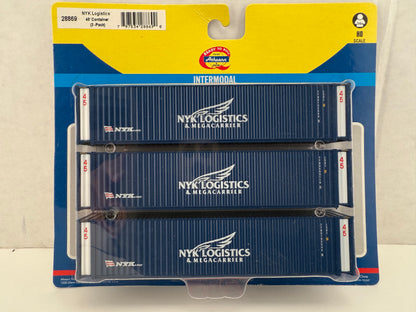 ATH 28869 NYK Logistics 45' Container 3 pack Intermodal
