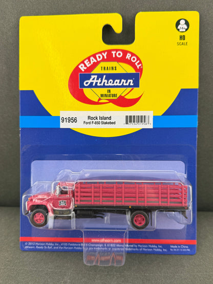 Athearn 91956 HO RTR Ford F-850 Rock Island, Stakebed