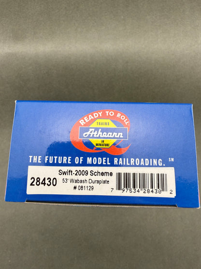 Athearn 28430 RTR #081129 53' Wabash Duraplate, Swift