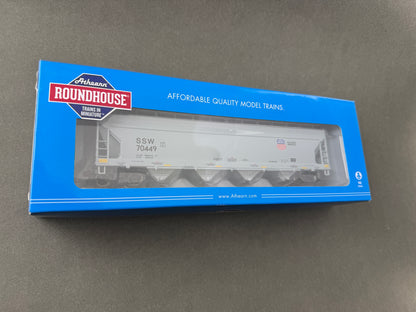 ATH RND 15216 HO 70449 ACF 5250 Centerflow Hopper Cotton Belt UP Logo