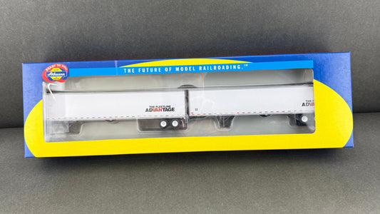 Athearn 28415 RTR 53' Wabash Duraplate 2-Pack, Fleetline Advantage