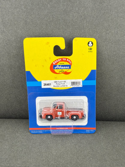 Athearn 26461 HO Mountain Lumber 1955 Ford F-100 Pickup Truck
