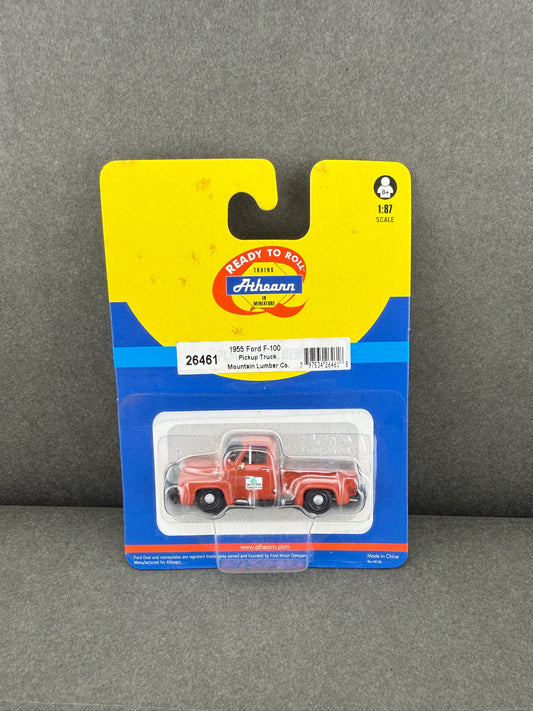 Athearn 26461 HO Mountain Lumber 1955 Ford F-100 Pickup Truck