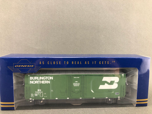 G69001 Burlington Northern 50' PC&F Box Car 10' plug door welded box car