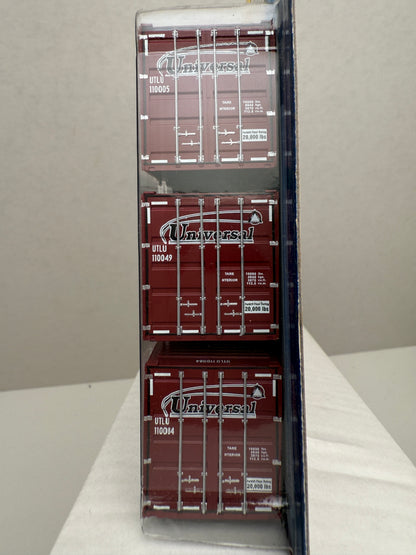 ATH 28989 Athearn Universal 53’ Jindo Container (3-pack) Intermodal