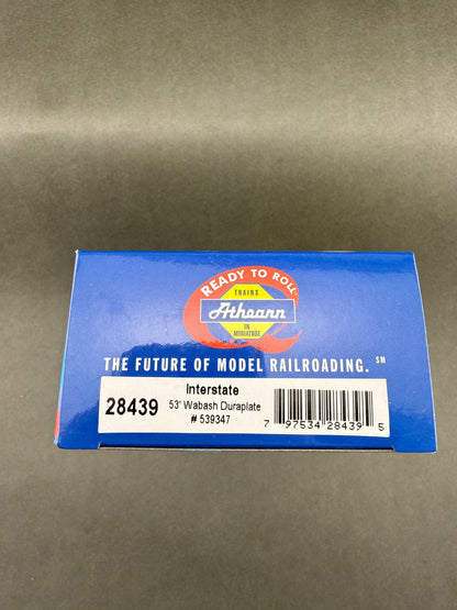 Athearn 28439 RTR #53947 53' Wabash Duraplate, Interstate