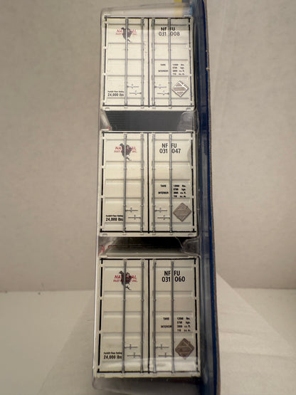 ATH 26577 National Fast Freight 53' Jindo Container 3 pack Intermodal