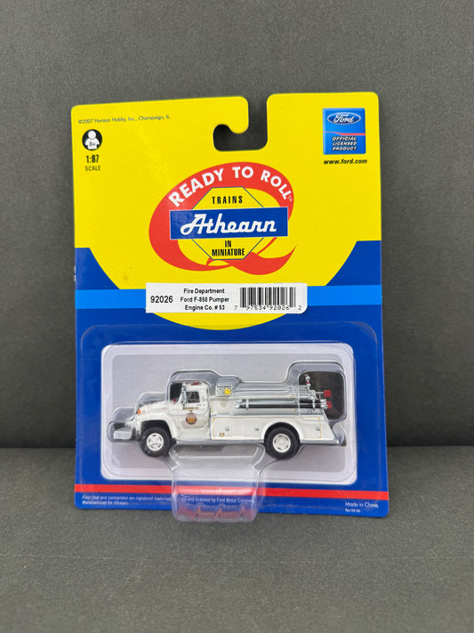 Athearn 92026 Ford F-850 Pumper, Fire Department