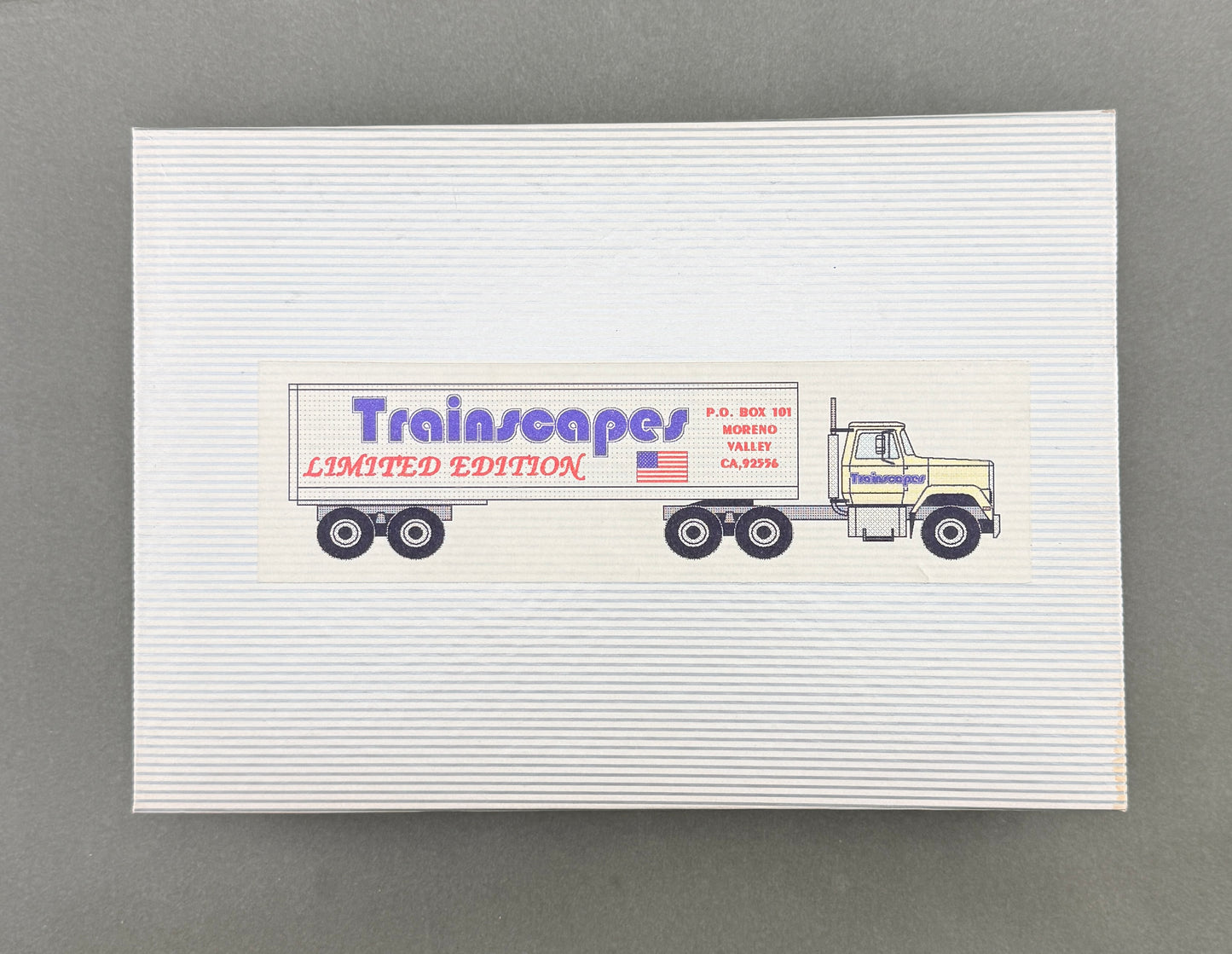 Trainscapes Limited Edition Truck #6 11 Axle Legrand Johnson Double Belly Dump, Mack Tractor 1 out of 75